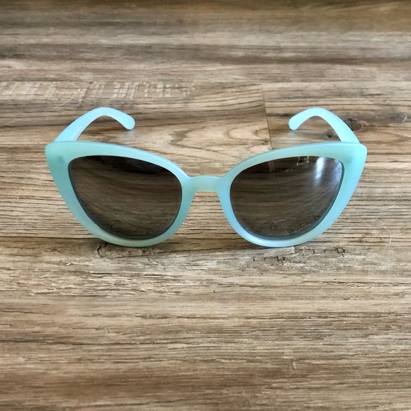 Baby Blue Cat Eye Sunglasses - Picture 4 of 9